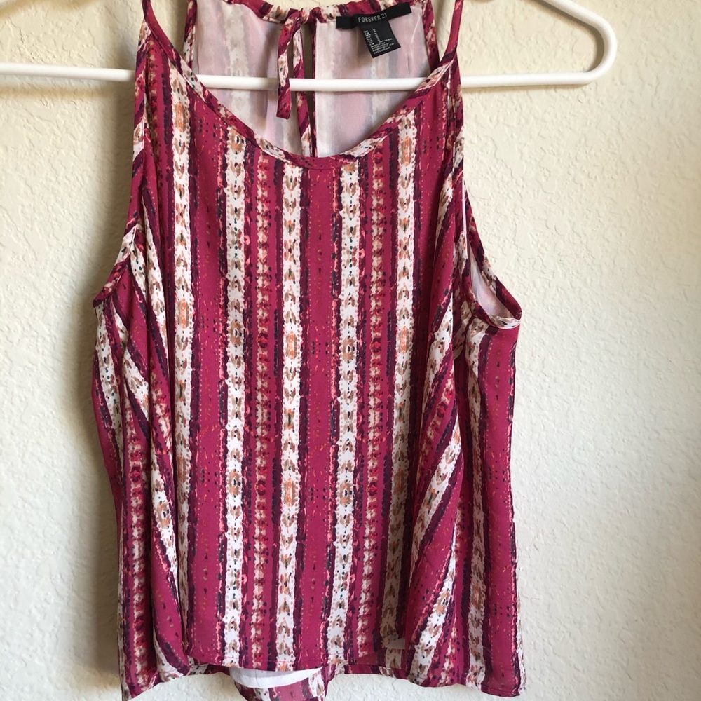 like NEW Aztec print chiffon tank